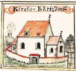 Kirch zu Bärtzdorf - Kościól, widok ogólny